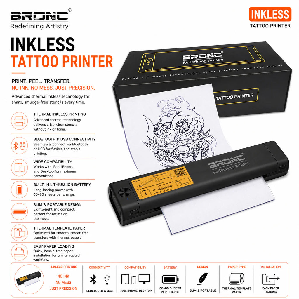 BRONC INKLESS TATTOO PRINTER