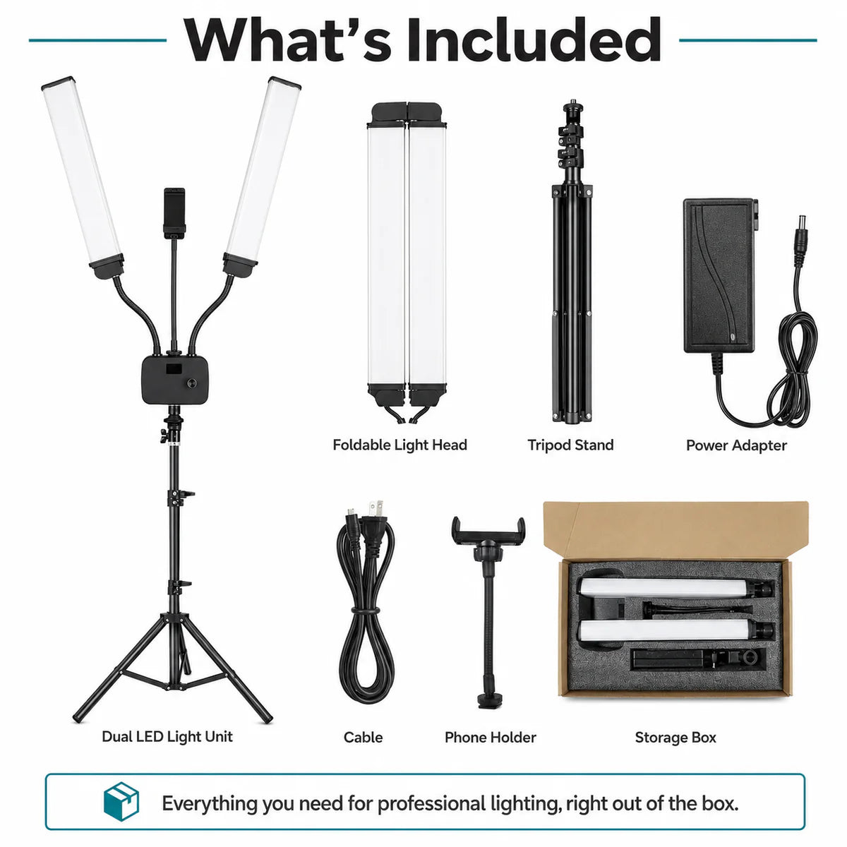 INKSOUL FLEXIBLE DOUBLE ARMS LED FILLE