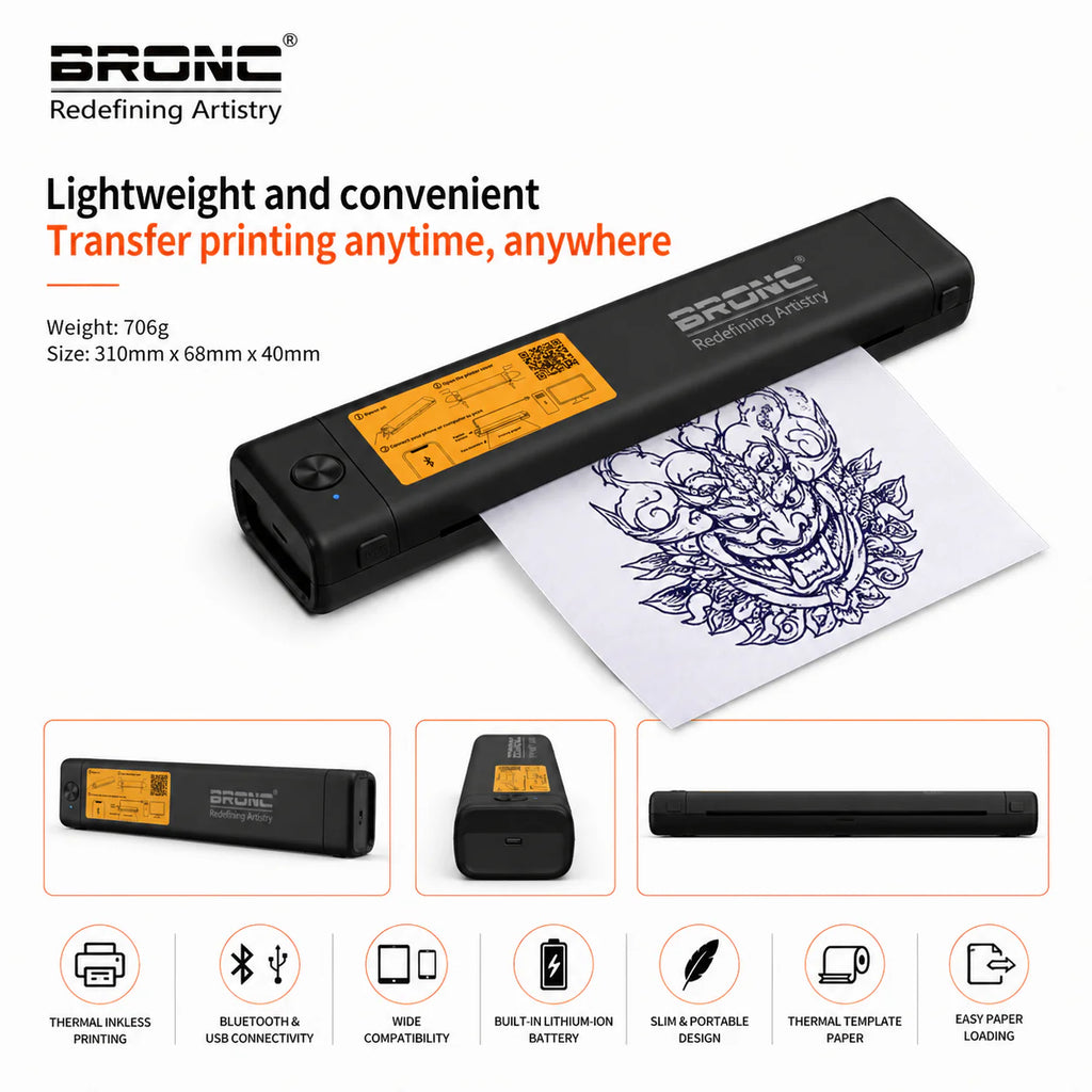 BRONC INKLESS TATTOO PRINTER
