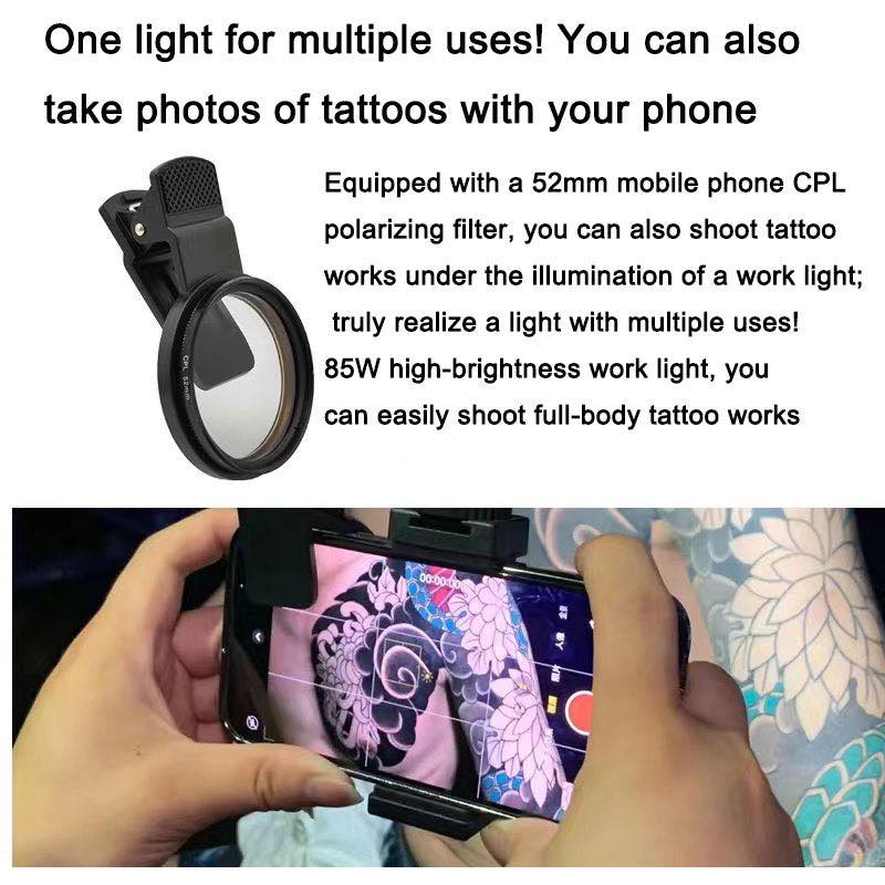 KIT D'ÉCLAIRAGE DE RÉFLEXION ET DE PHOTOGRAPHIE D'ÉLIMINATION DE L'ÉLIMINATION DU TATOUAGE INKSOUL®