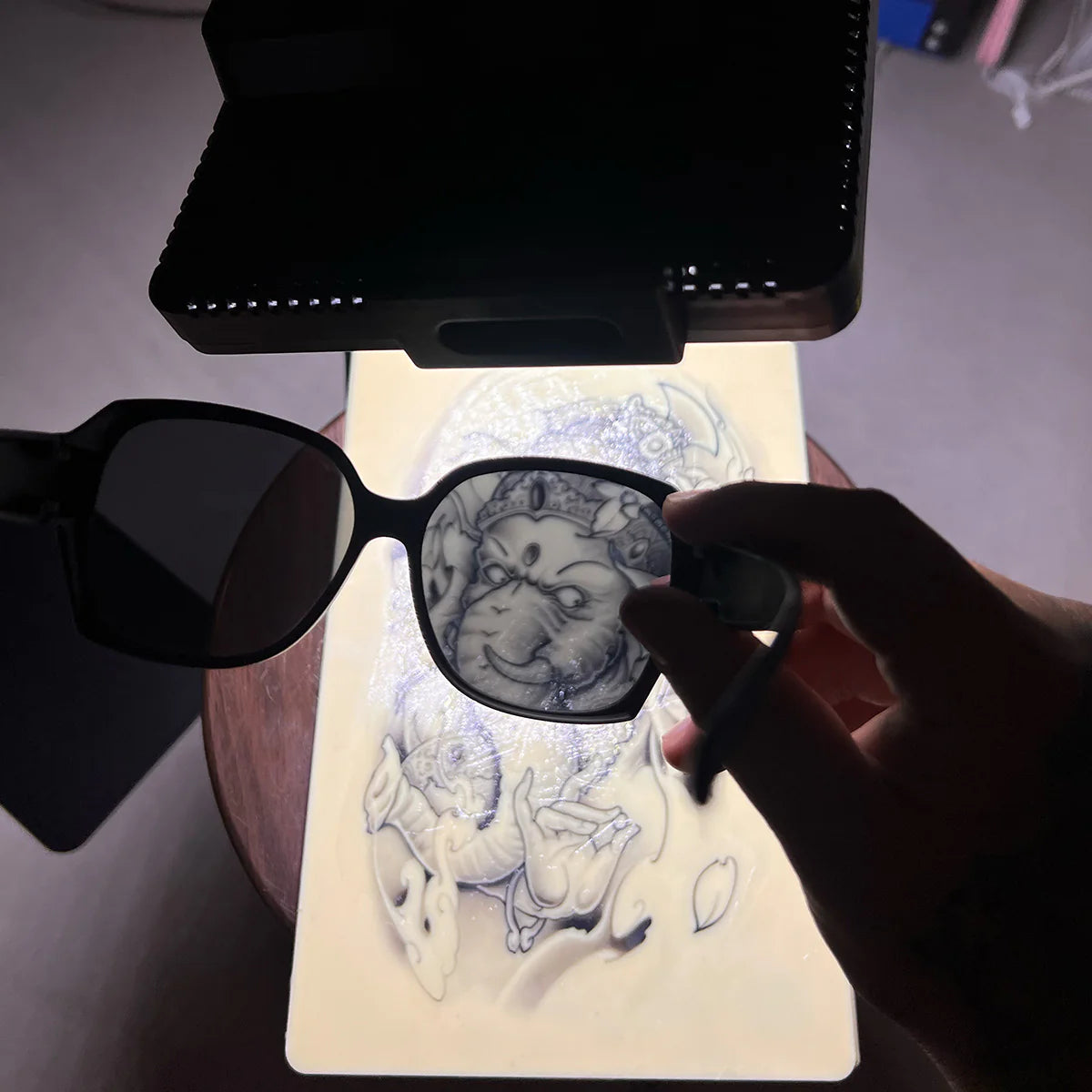 KIT D'ÉCLAIRAGE DE RÉFLEXION ET DE PHOTOGRAPHIE D'ÉLIMINATION DE L'ÉLIMINATION DU TATOUAGE INKSOUL®
