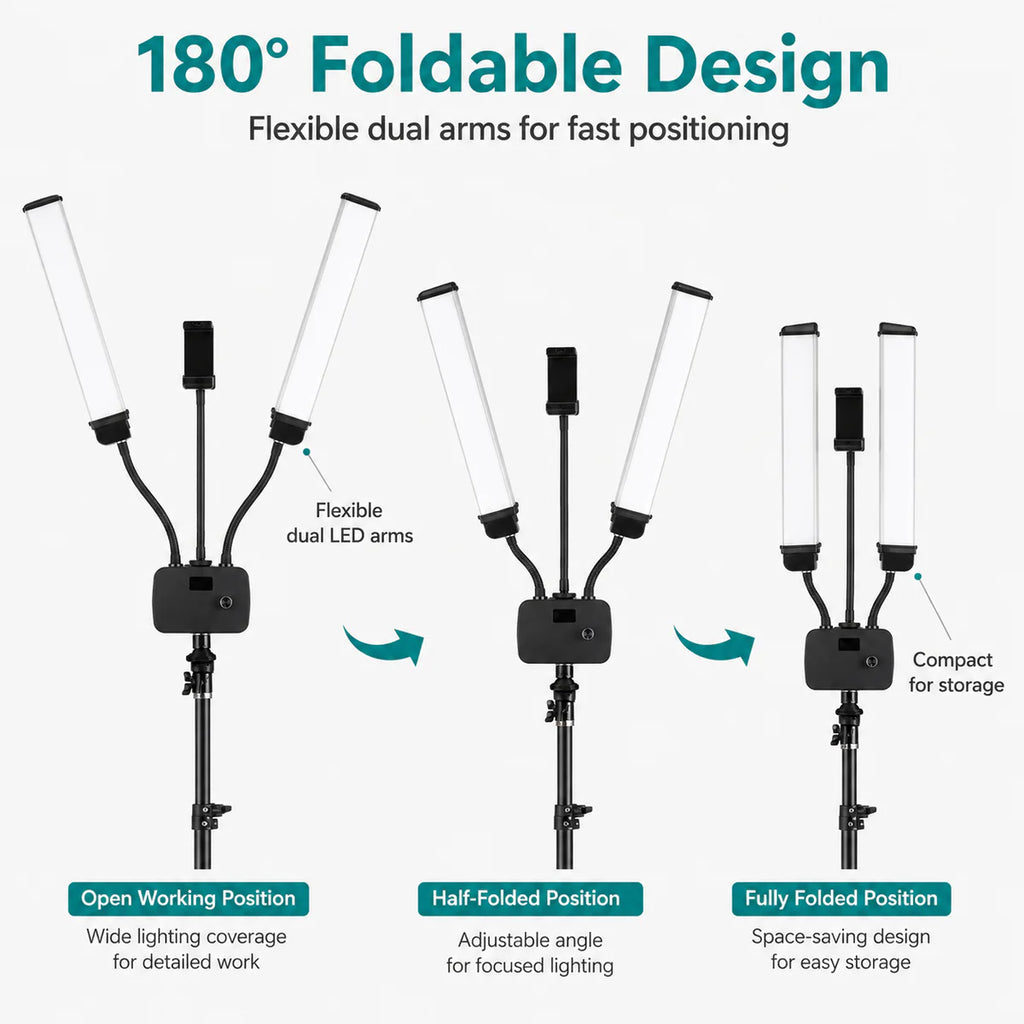 INKSOUL FLEXIBLE DOUBLE ARMS LED FILLE