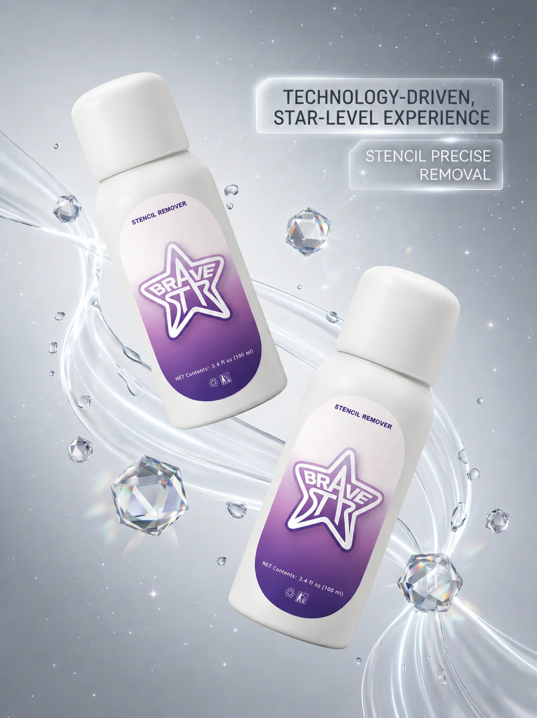 BraveStar Tattoo Stencil Remover 100ml