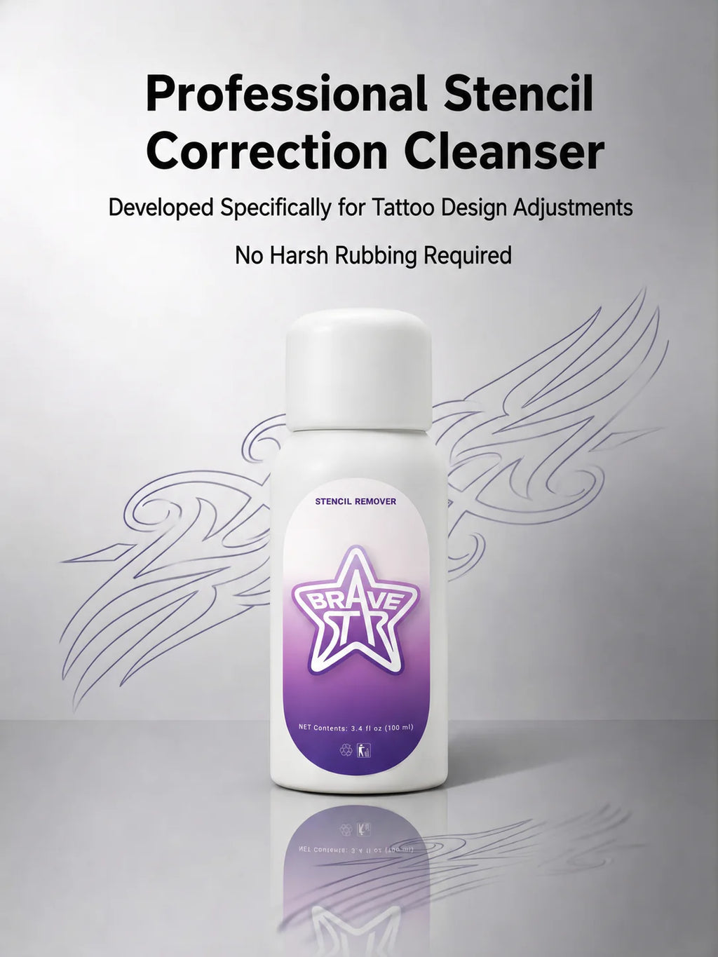 BraveStar Tattoo Stencil Remover 100ml