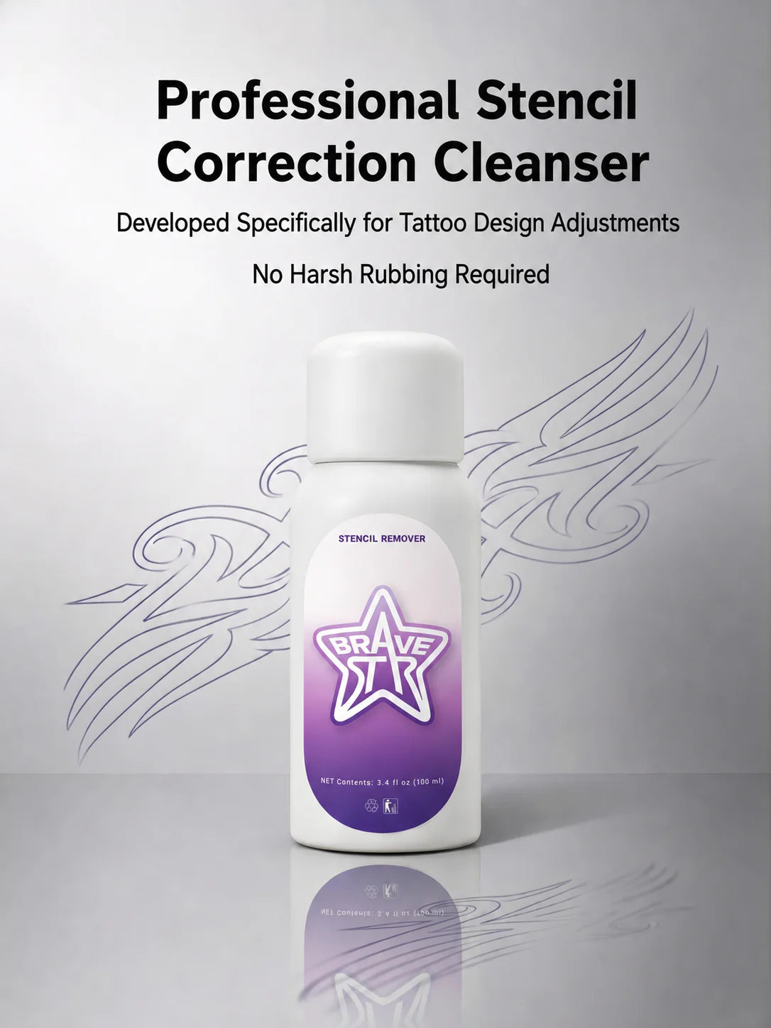 BraveStar Tattoo Stencil Remover 100ml