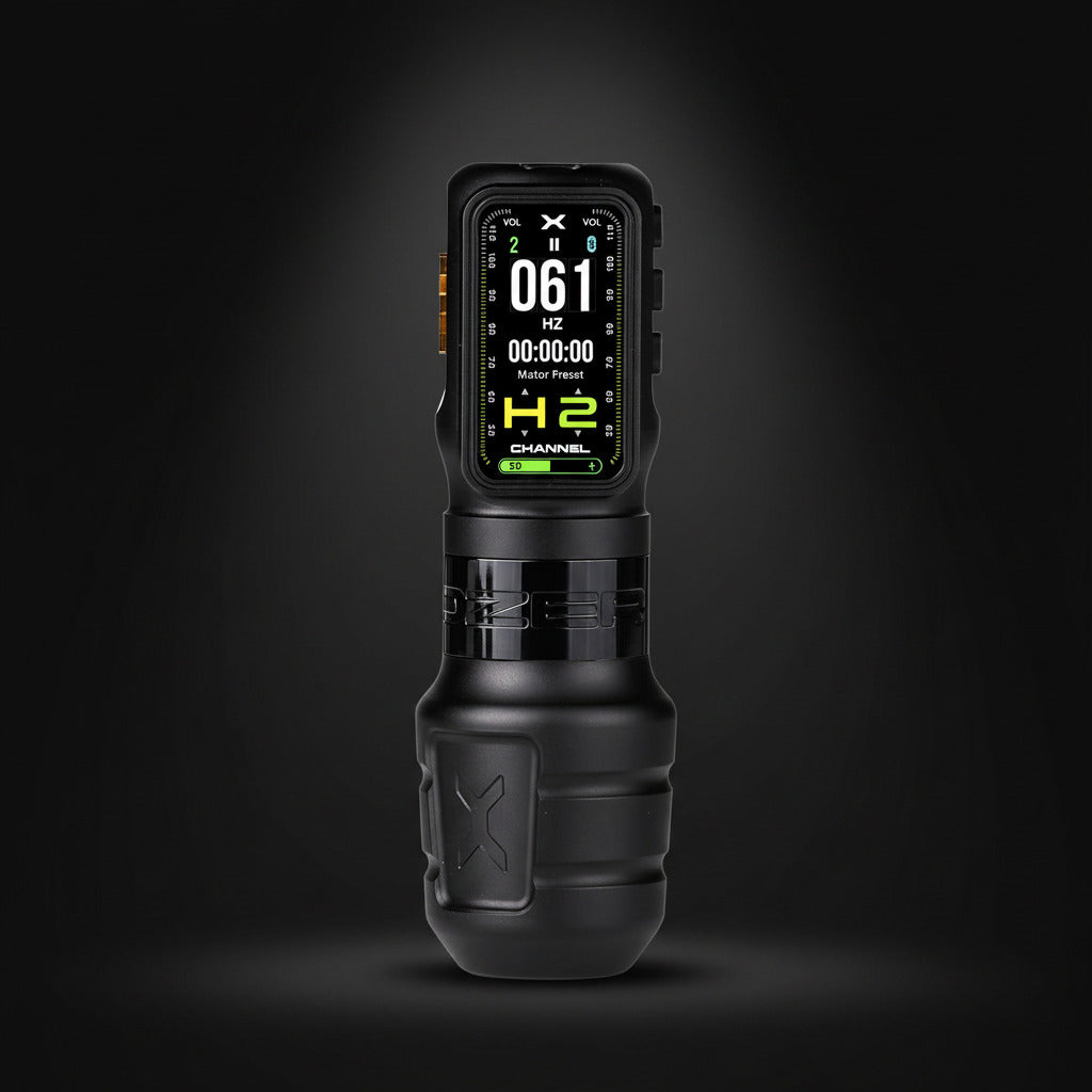 Ozer X Channel Wireless Tattoo Machine - Black