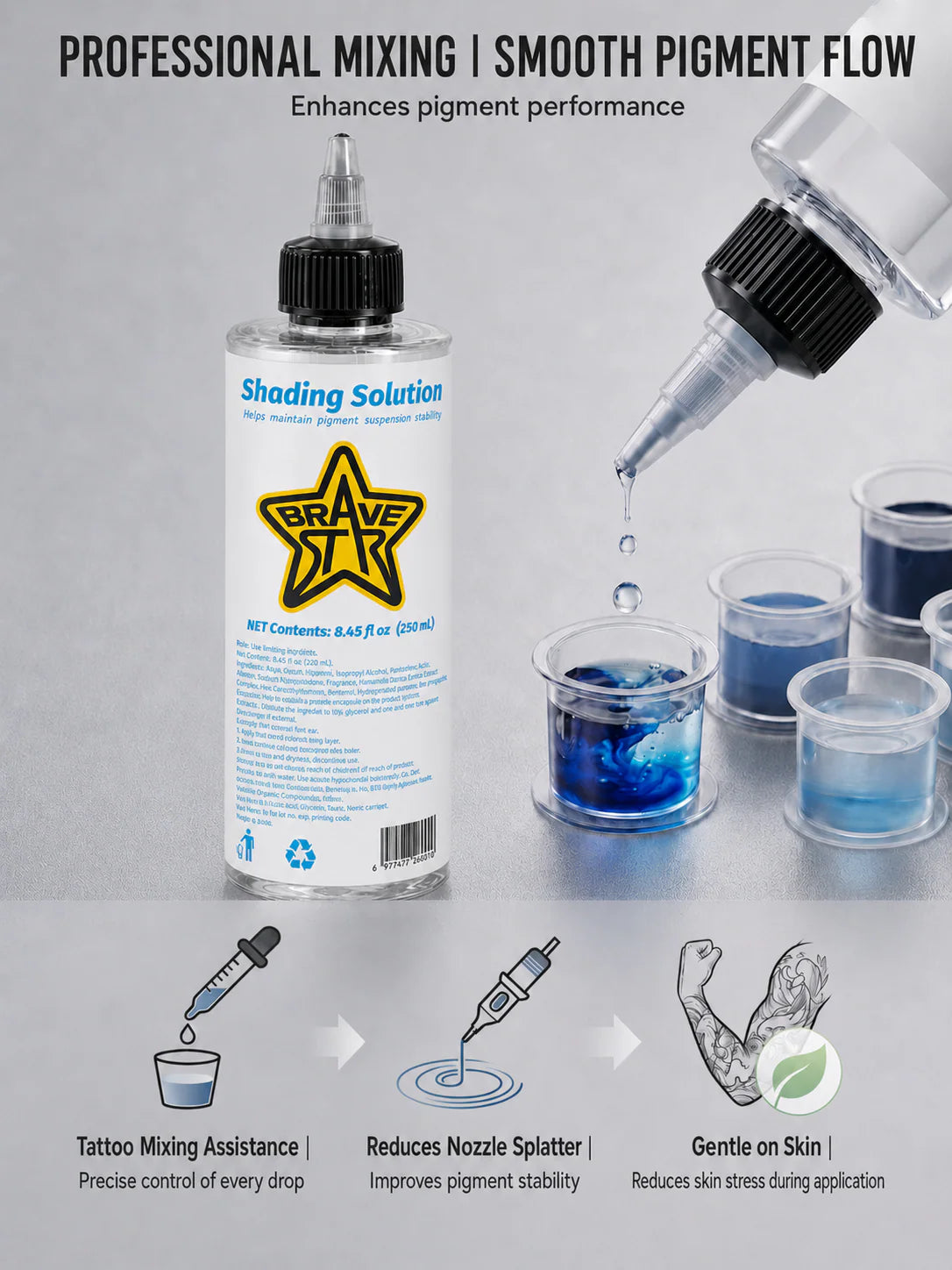 BraveStar Tattoo Dilution Solution 250ml
