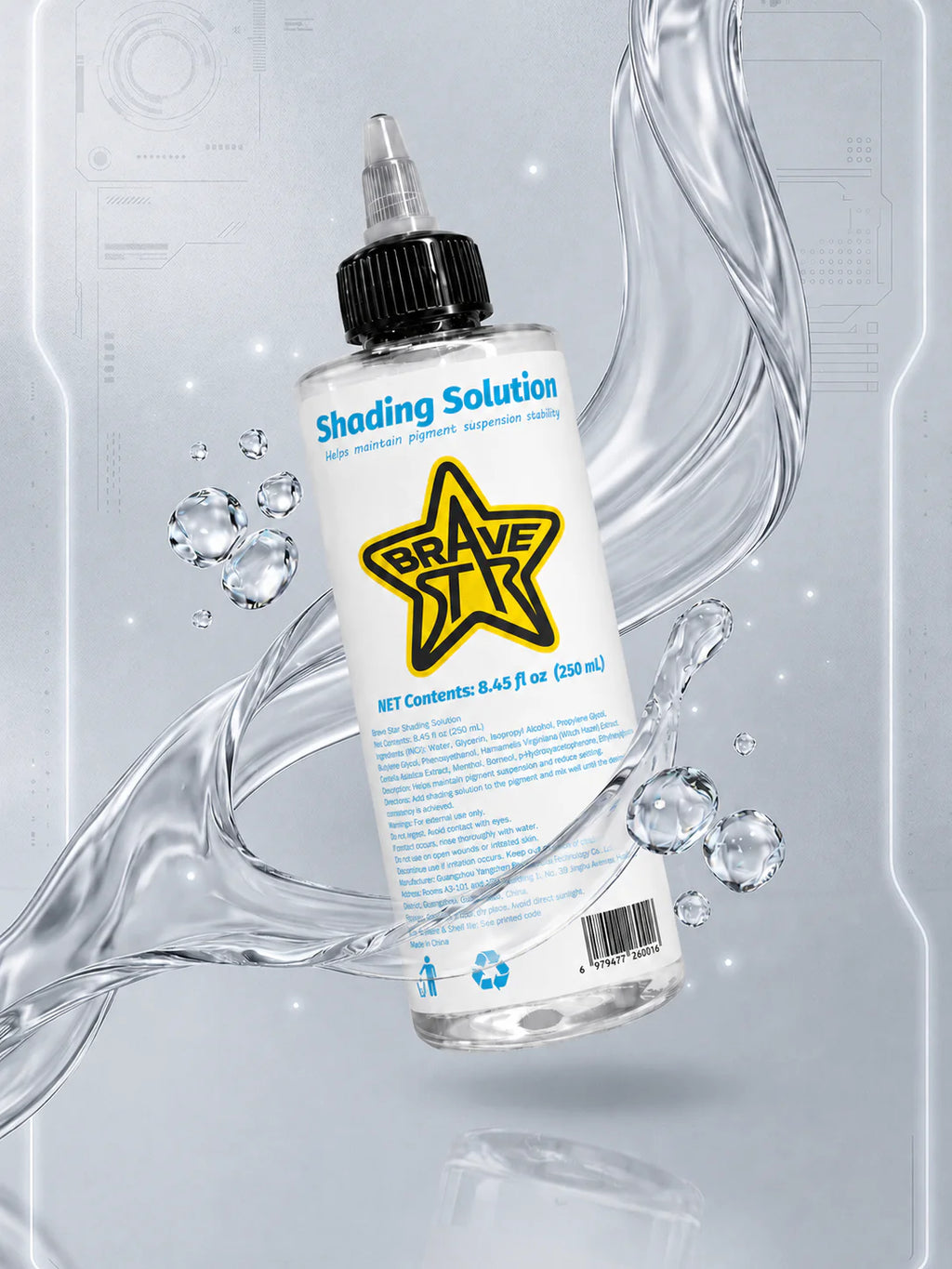 BraveStar Tattoo Dilution Solution 250ml