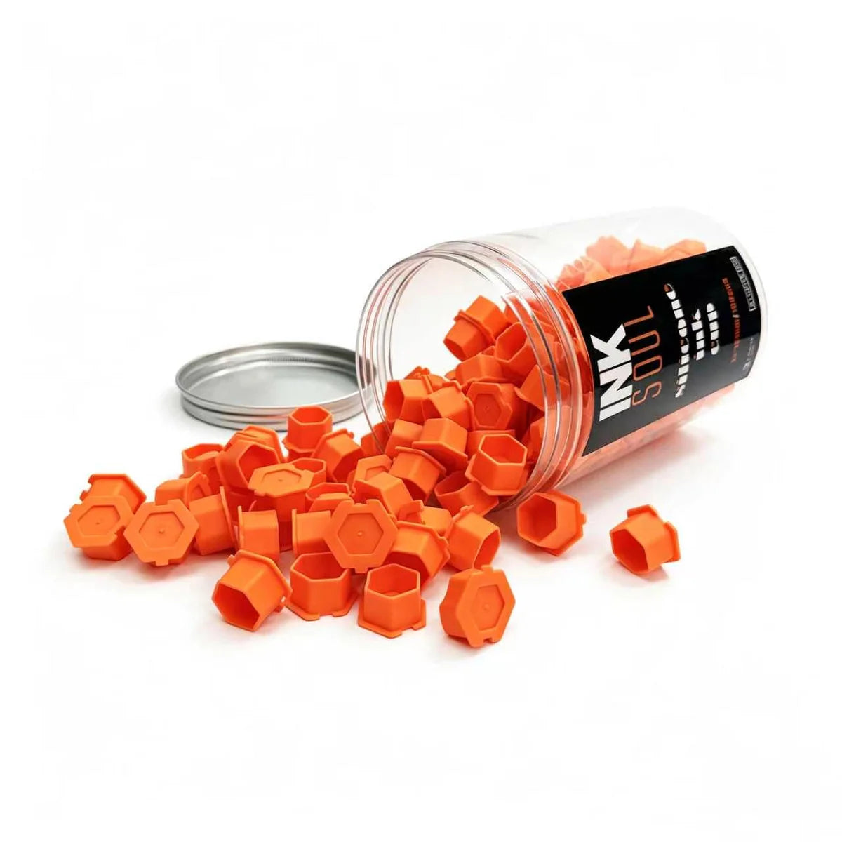 BOUCHONS D'ENCRE DE TATOUAGE EN SILICONE JETABLE INKSOUL 4x180pcs
