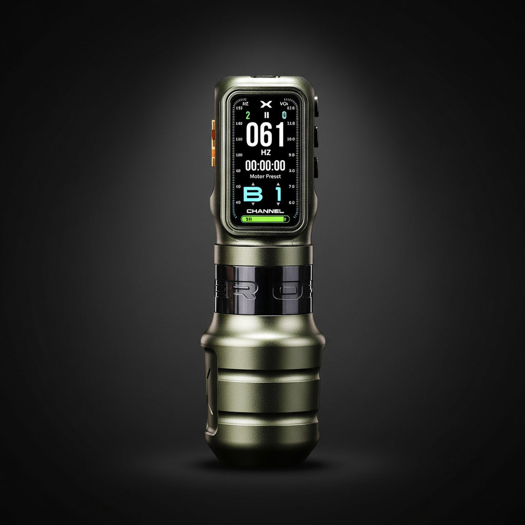 Ozer X Channel Wireless Tattoo Machine - Green