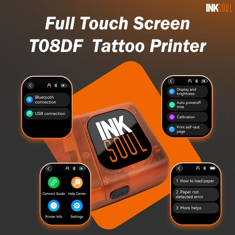 ÉCRAN TACTILE DE TRANSFERT DE TATOUAGE INKSOUL® T08FD