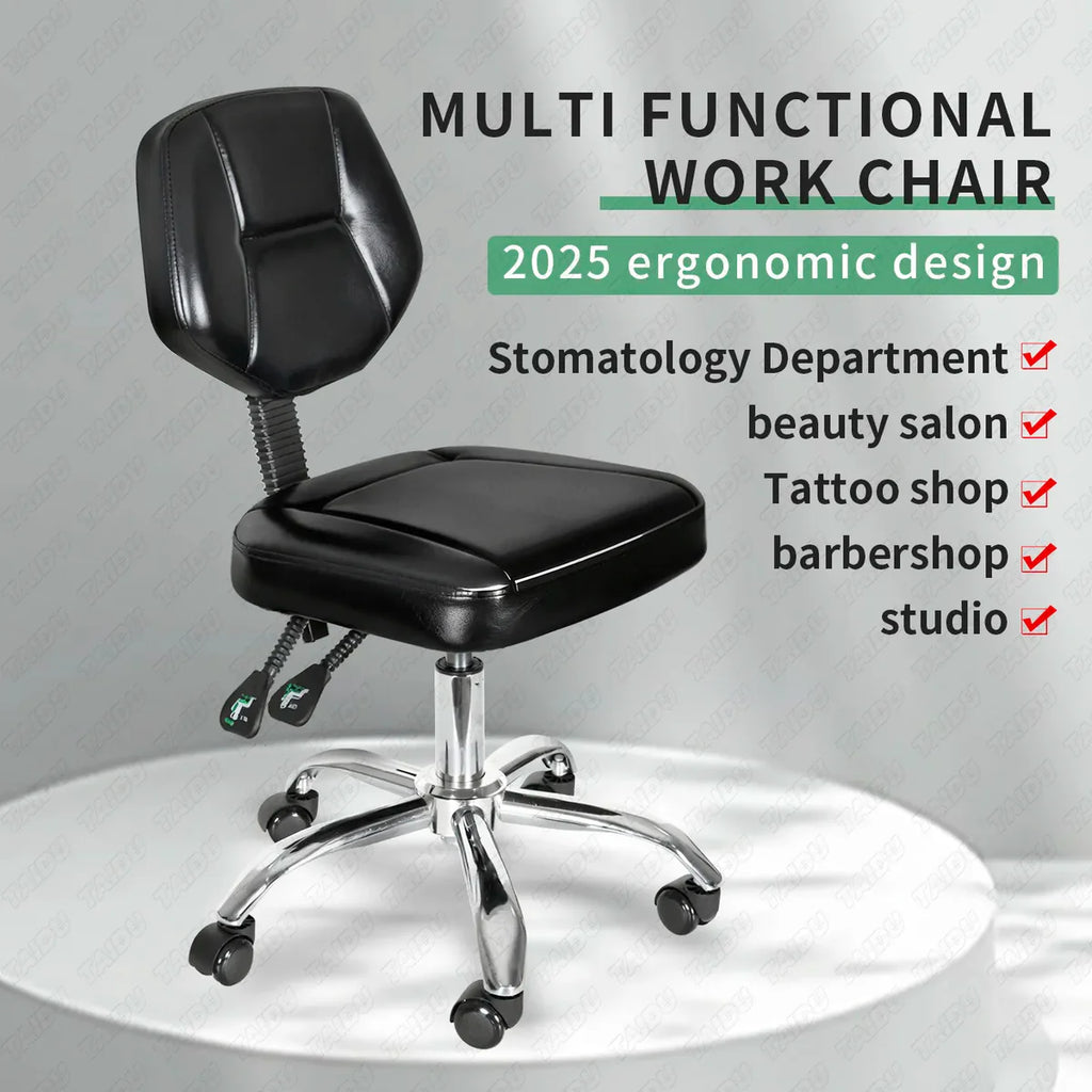 NOUVEAU MODÈLE DE FAUTEUIL DE TATOUAGE À ÉLÉVATEUR PNEUMATIQUE MULTIFONCTIONNEL (OFFRE SPÉCIALE DE LANCEMENT)