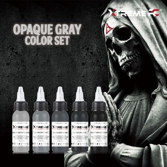 Encres XTreme Ink - 5x30ml - OPAQUE GRAY SET