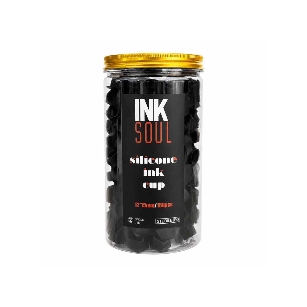 BOUCHONS D'ENCRE DE TATOUAGE EN SILICONE JETABLE INKSOUL 4x180pcs