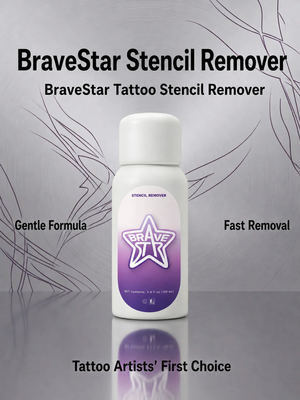 BraveStar Tattoo Stencil Remover 100ml