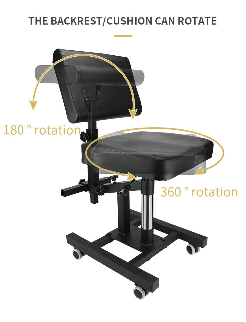 Inksoul NOUVELLE CHAISE DE TATOUAGE PNEUMATIQUE AMÉLIORÉE LIFTABLE