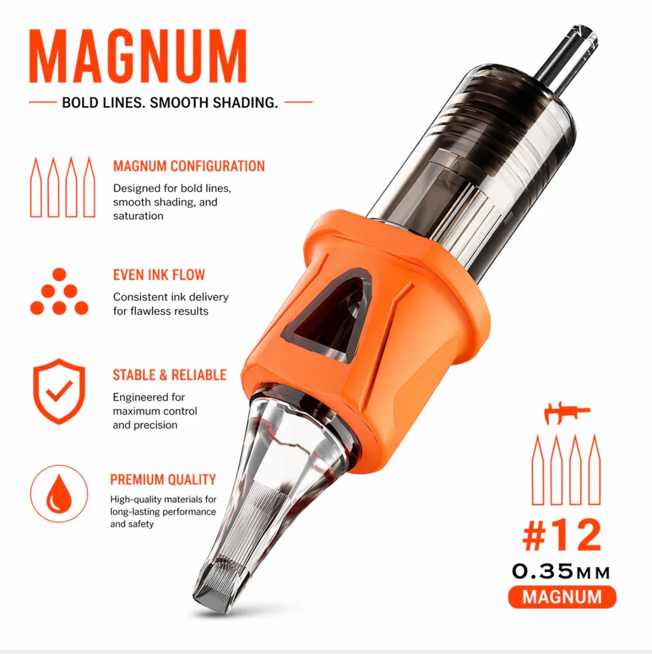 BIGWASP ENERGY RUBBER MAGNUM CARTRIDGES 50PCS