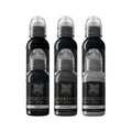 World Famous Limitless Tattoo Ink - Silvano Fiato Blackwash Set - 6x 30 ml