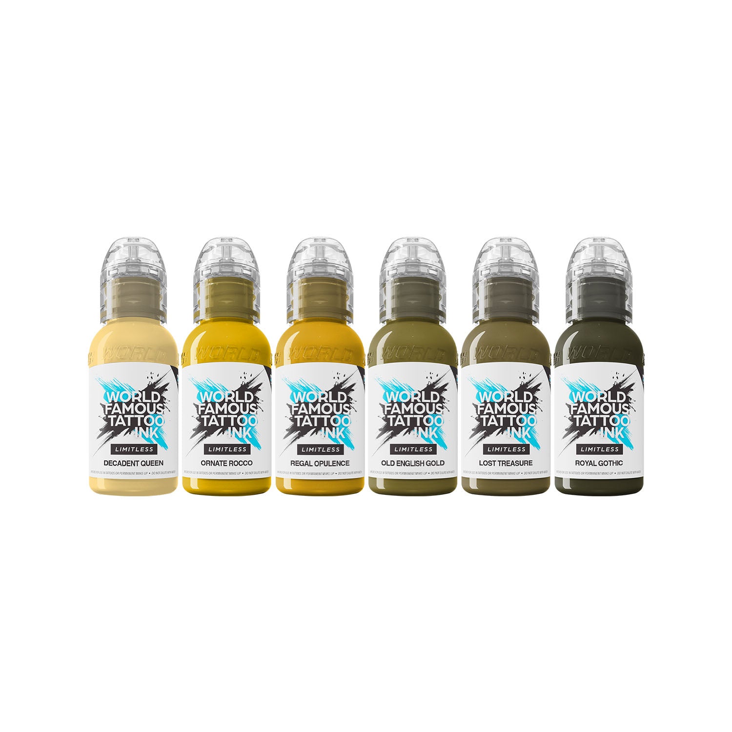 World Famous Limitless Tattoo Ink - Jenna Kerr Baroque Set - 6x 30 ml