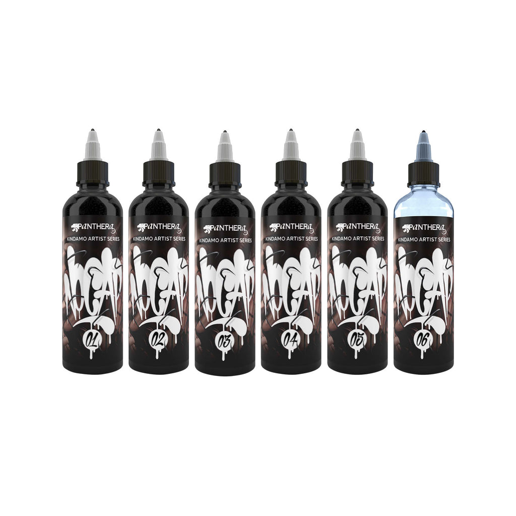 Panthera Black Ink x Kindamo Set - 6x 150ml (EU REACH Version)