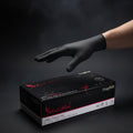 Boîte de 100 gants en latex noir Unigloves Select