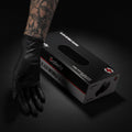 Box of 100 Saferly Black Nitrile Gloves - Case of 10