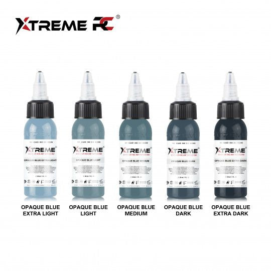 Encres XTreme Ink - 5x30ml - OPAQUE BLUE SET