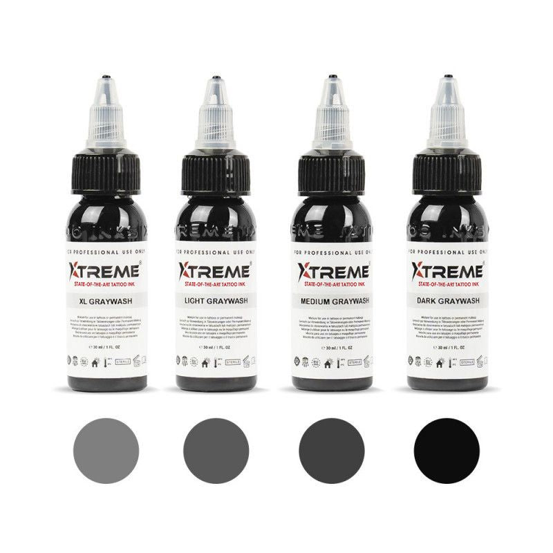 Encres XTreme Ink 4x30ml - GRAYWASH SET