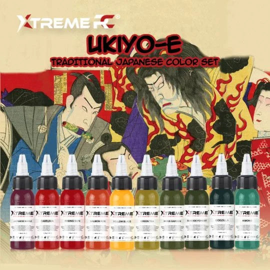 Encres XTreme Ink - 10x30ml - TRADITIONAL JAPANESE COLOR SET