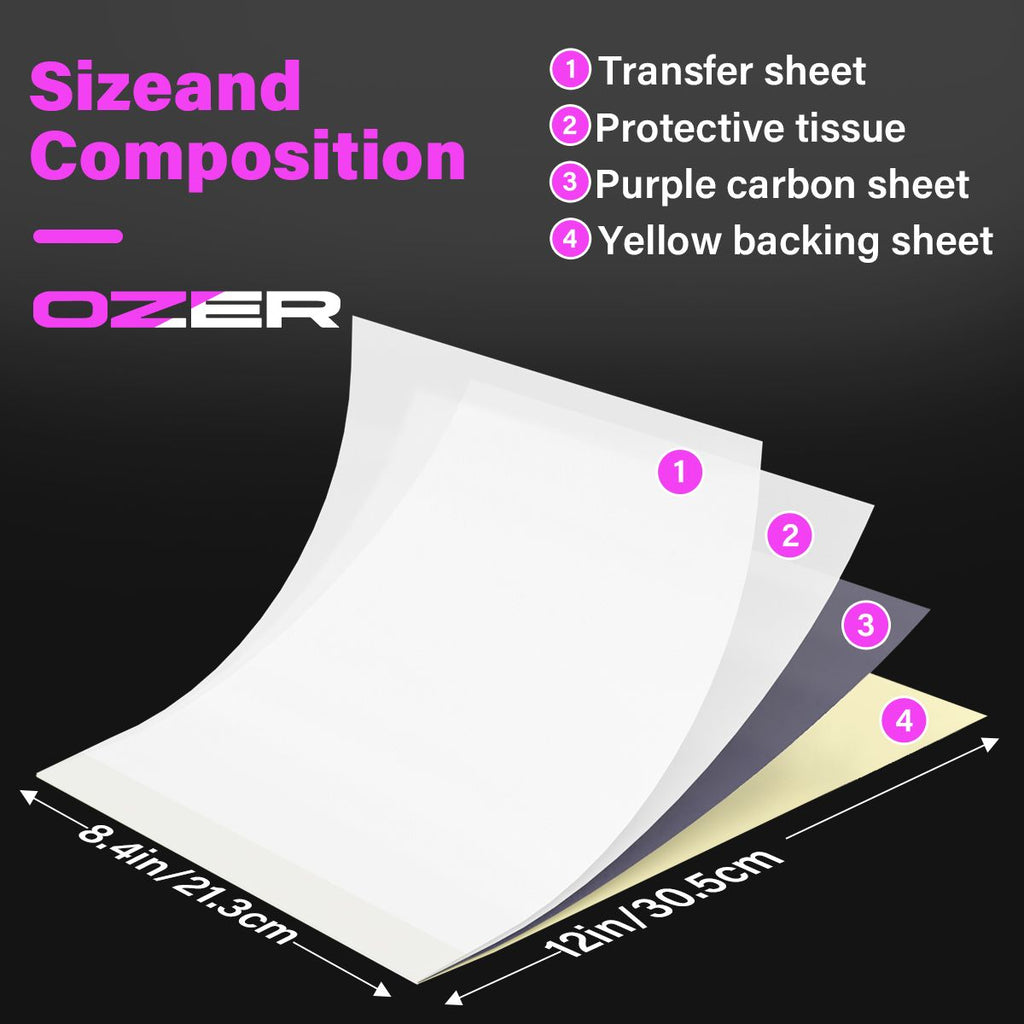 Papier de transfert Ozer 21.5x29cm - 100 feuilles