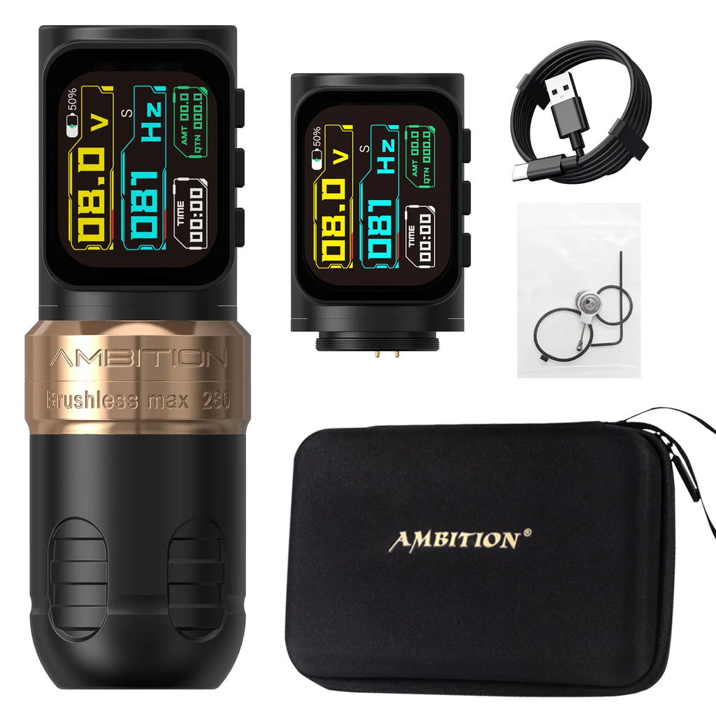 ambition ninja max 280p wireless tattoo pen machine