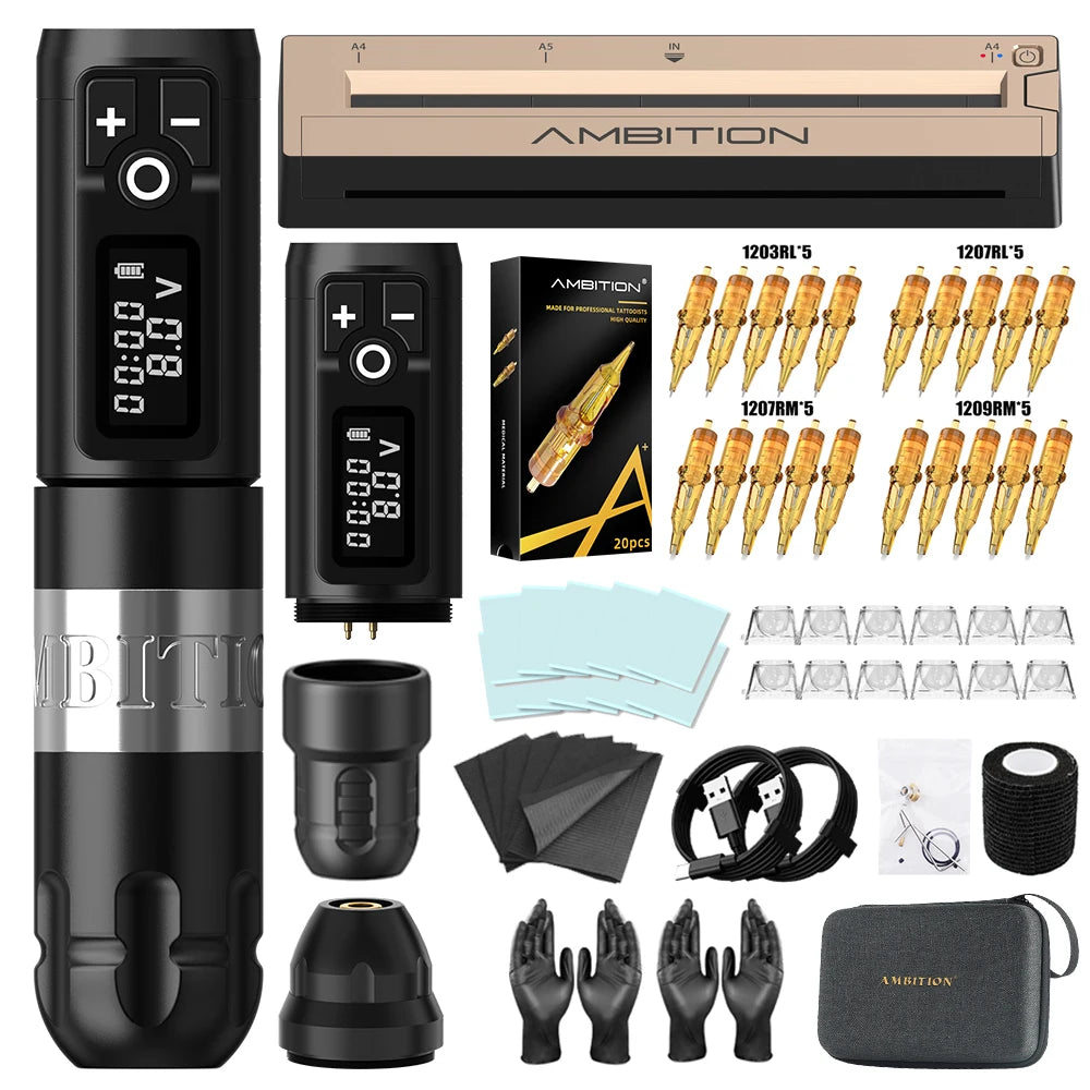 Ambition Soldier Tattoo kit & Tattoo Printer