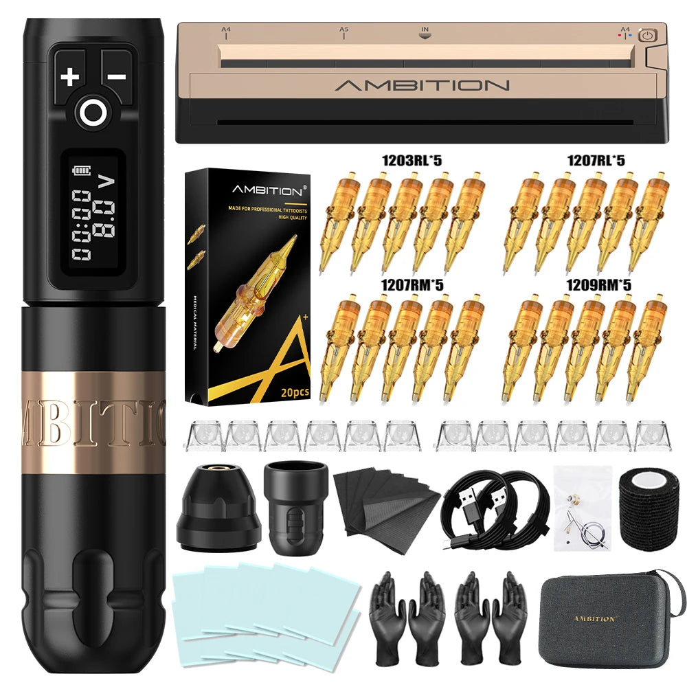 Ambition Soldier Tattoo kit & Tattoo Printer