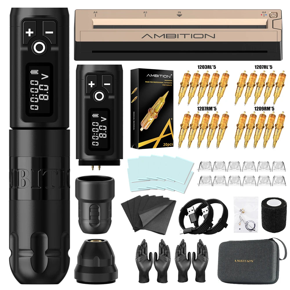 Ambition Soldier Tattoo kit & Tattoo Printer