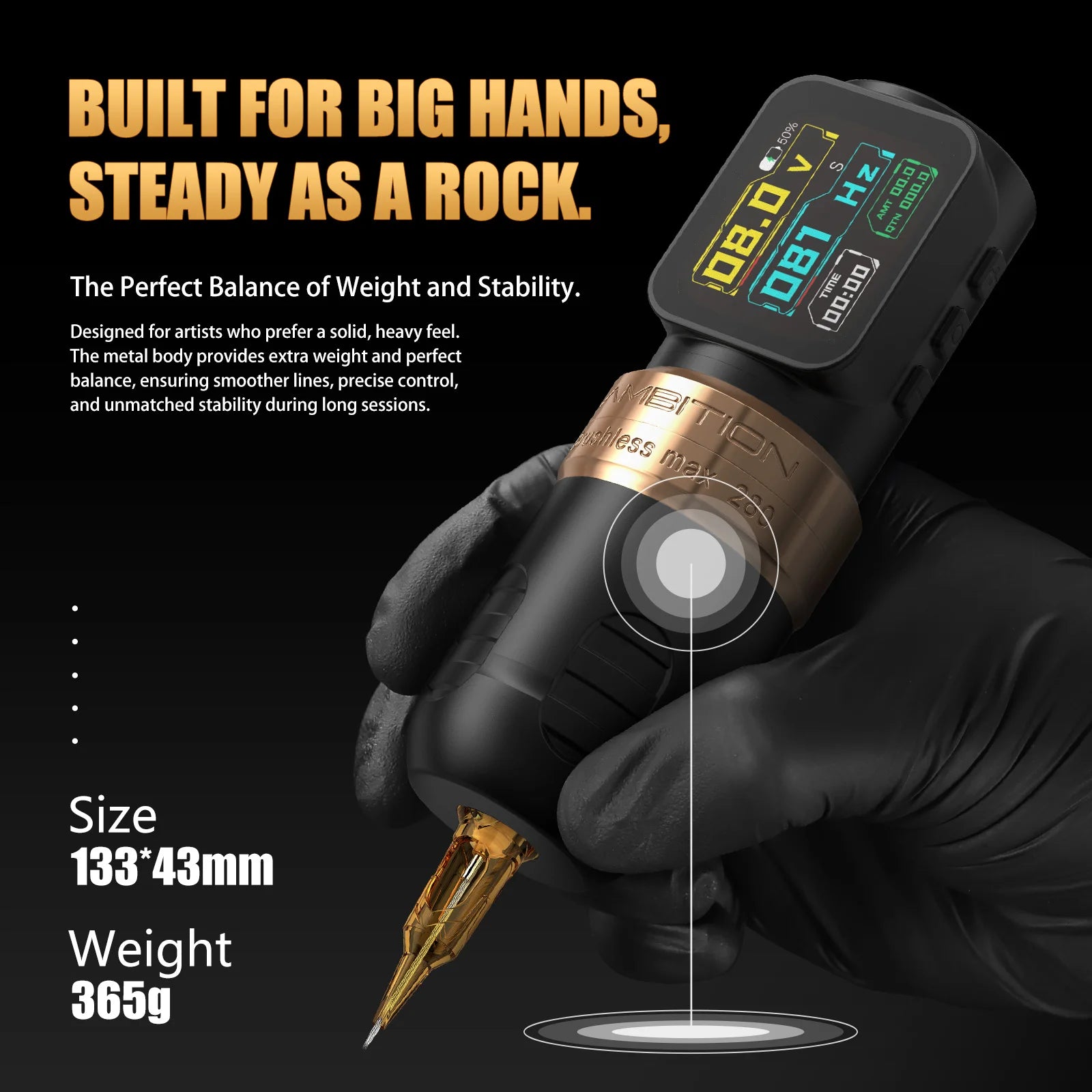 ambition ninja max 280p wireless tattoo pen machine