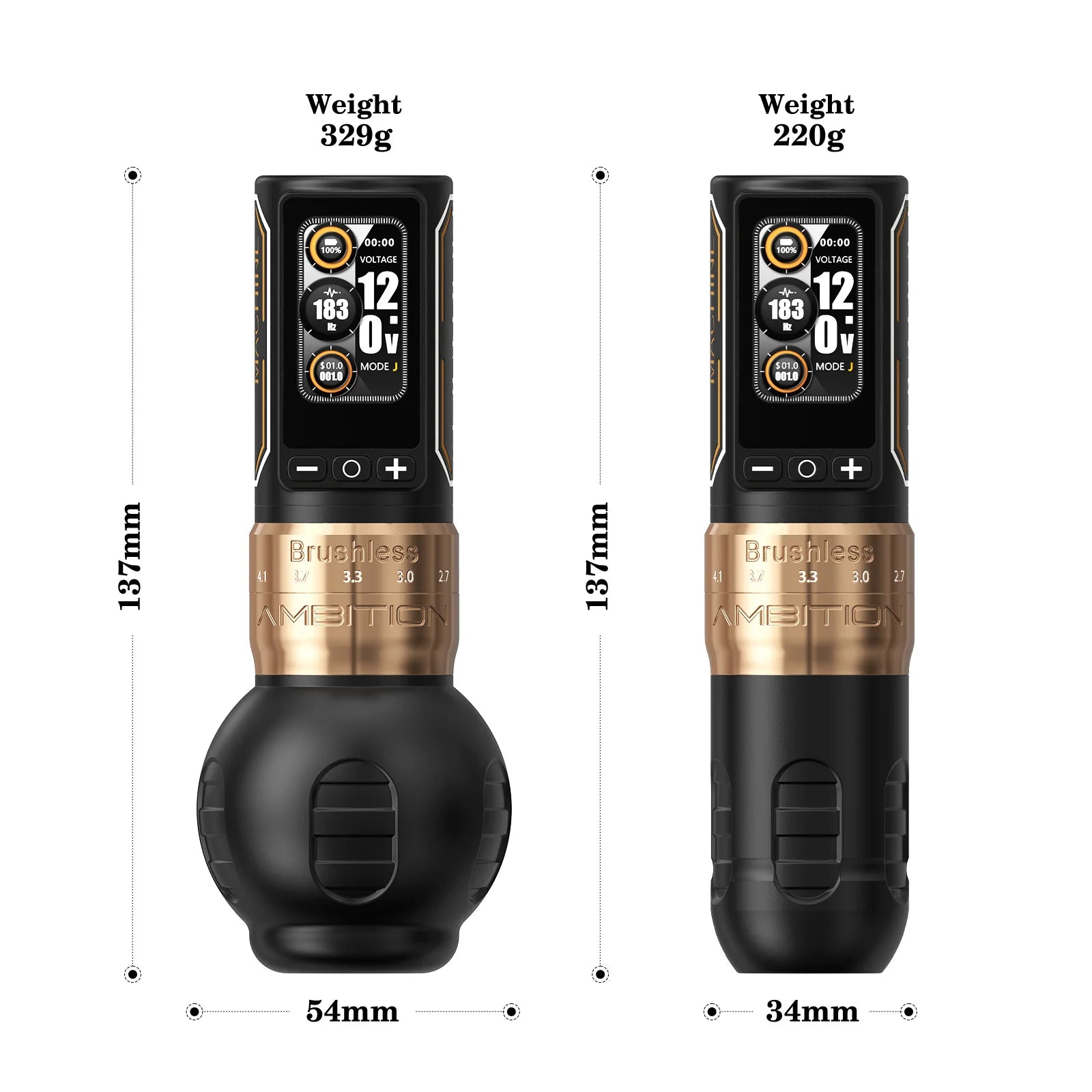 ambition ninja max 280                           7 strokes2.4mm-4.5mm