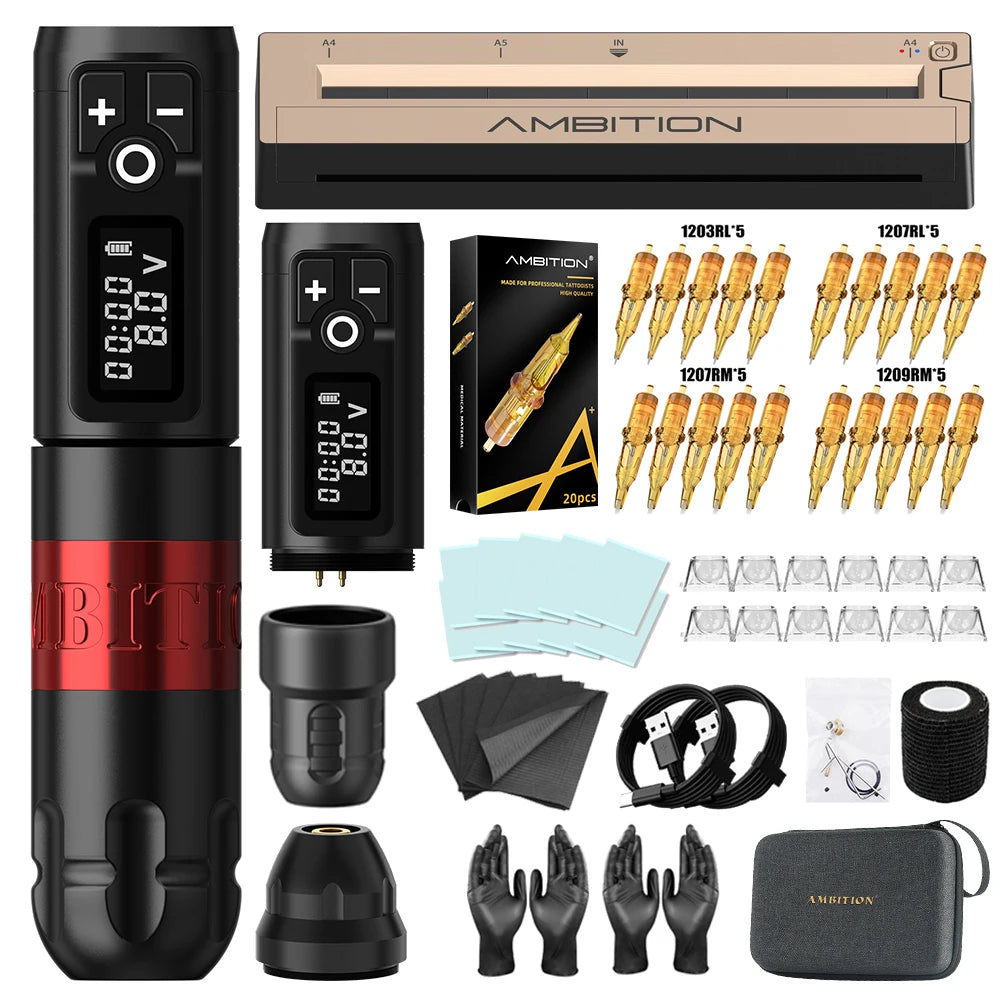 Ambition Soldier Tattoo kit & Tattoo Printer