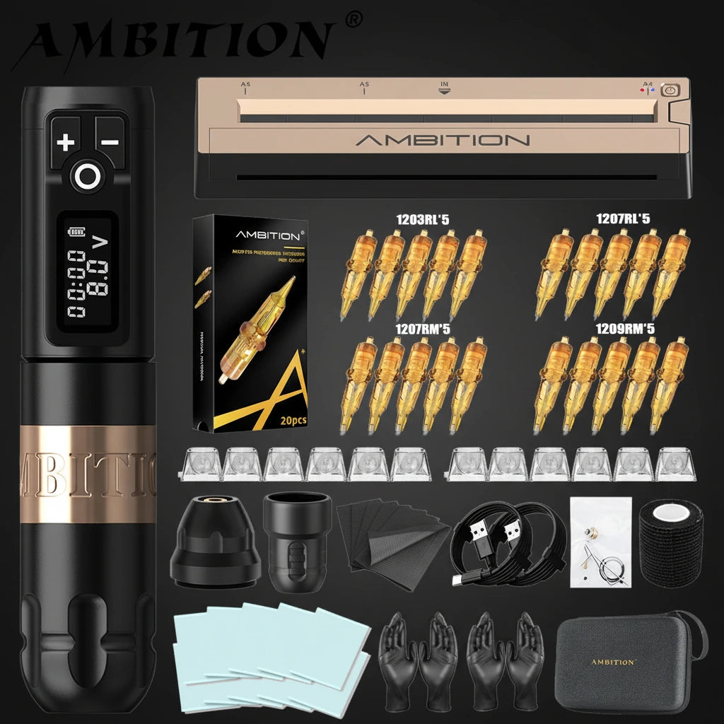 Ambition Soldier Tattoo kit & Tattoo Printer