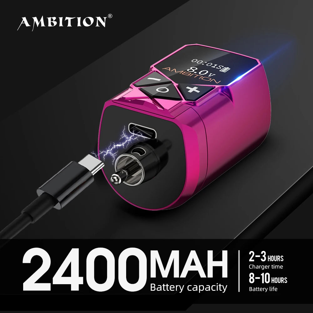 Ambition Kuark Tattoo Battery  RCA