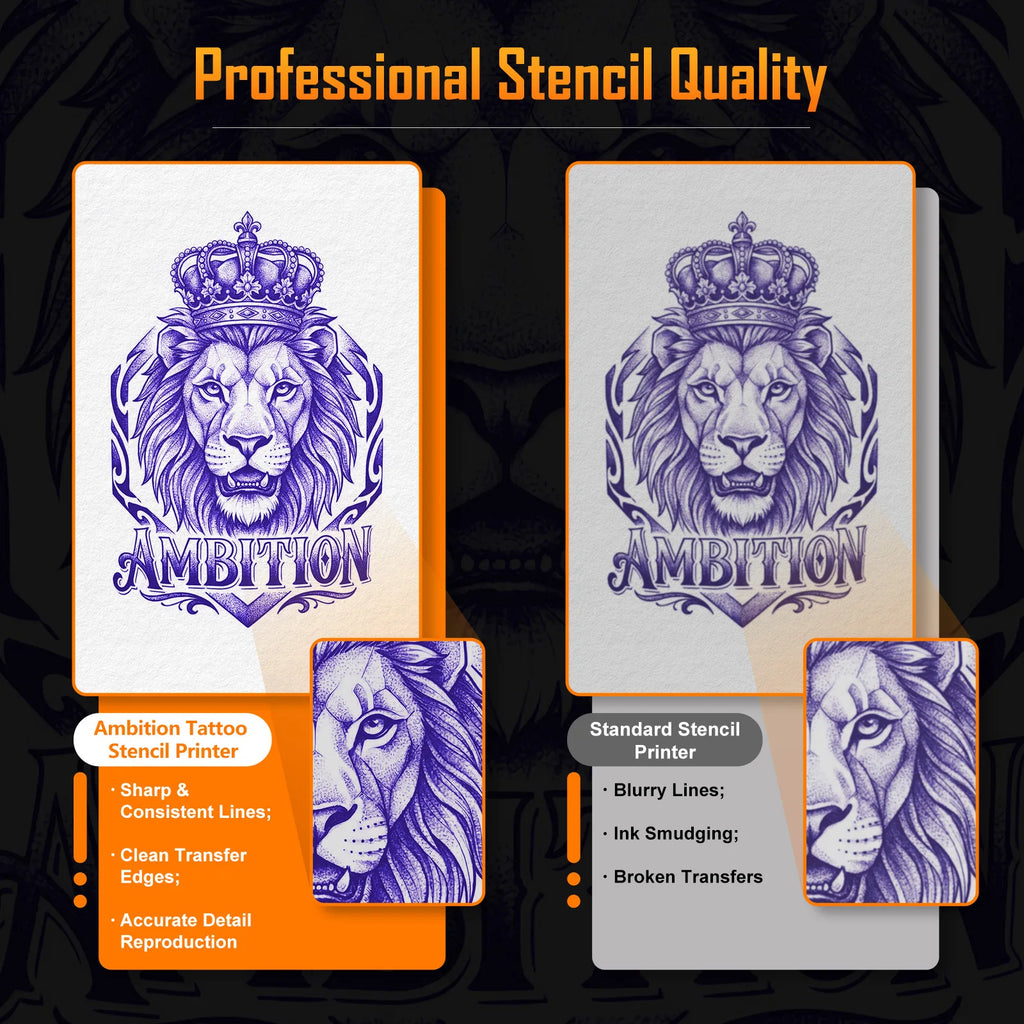 Ambition Tattoo Printer + 10pcs transfer paper