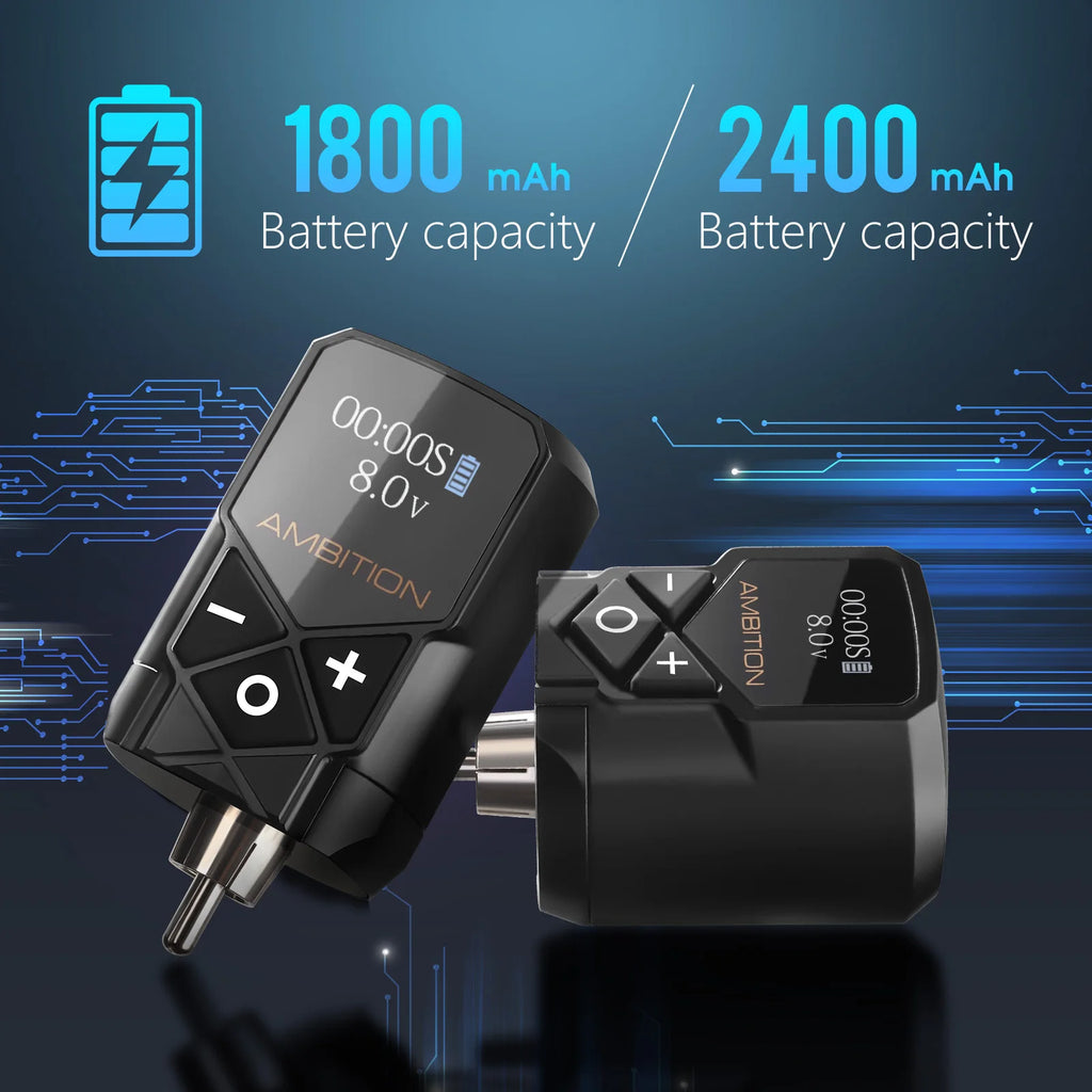 Ambition Kuark Tattoo Battery  RCA