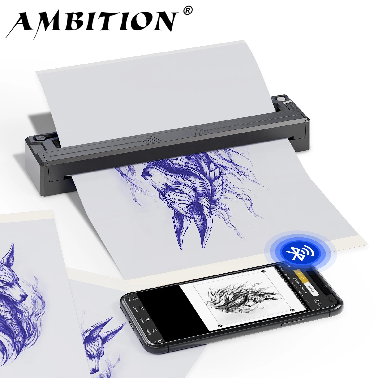 Ambition tattoo printer 1500mah