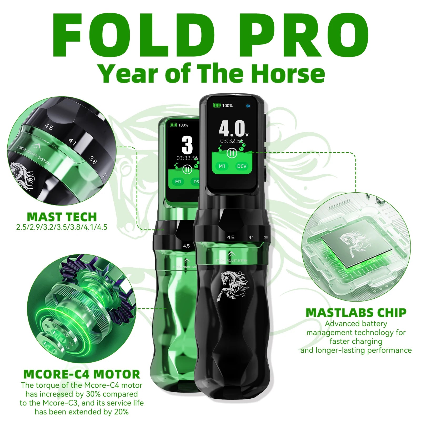 Dragonhawk Fold Pro Year of The Horse