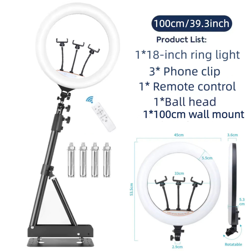 Pro Tattoo Ring Light – Wall Mount Studio Edition