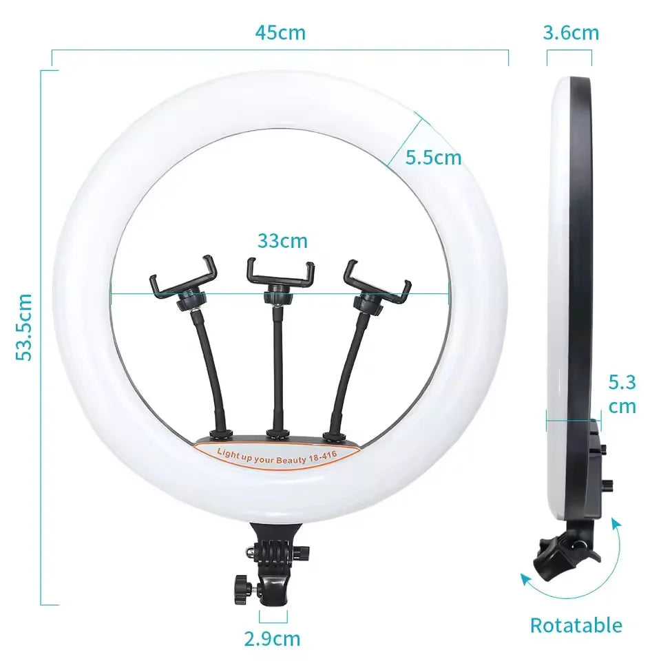Pro Tattoo Ring Light – Wall Mount Studio Edition