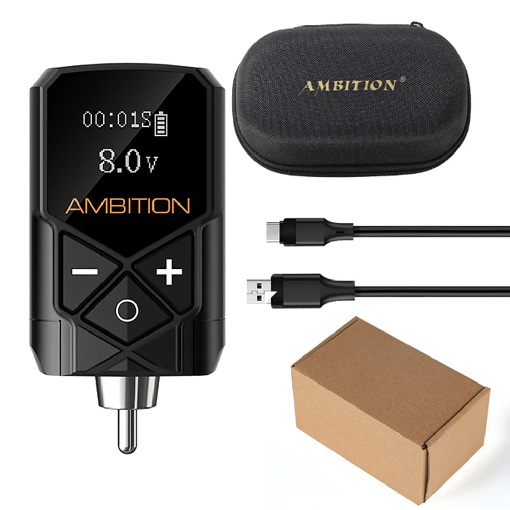 Ambition Kuark Tattoo Battery  RCA