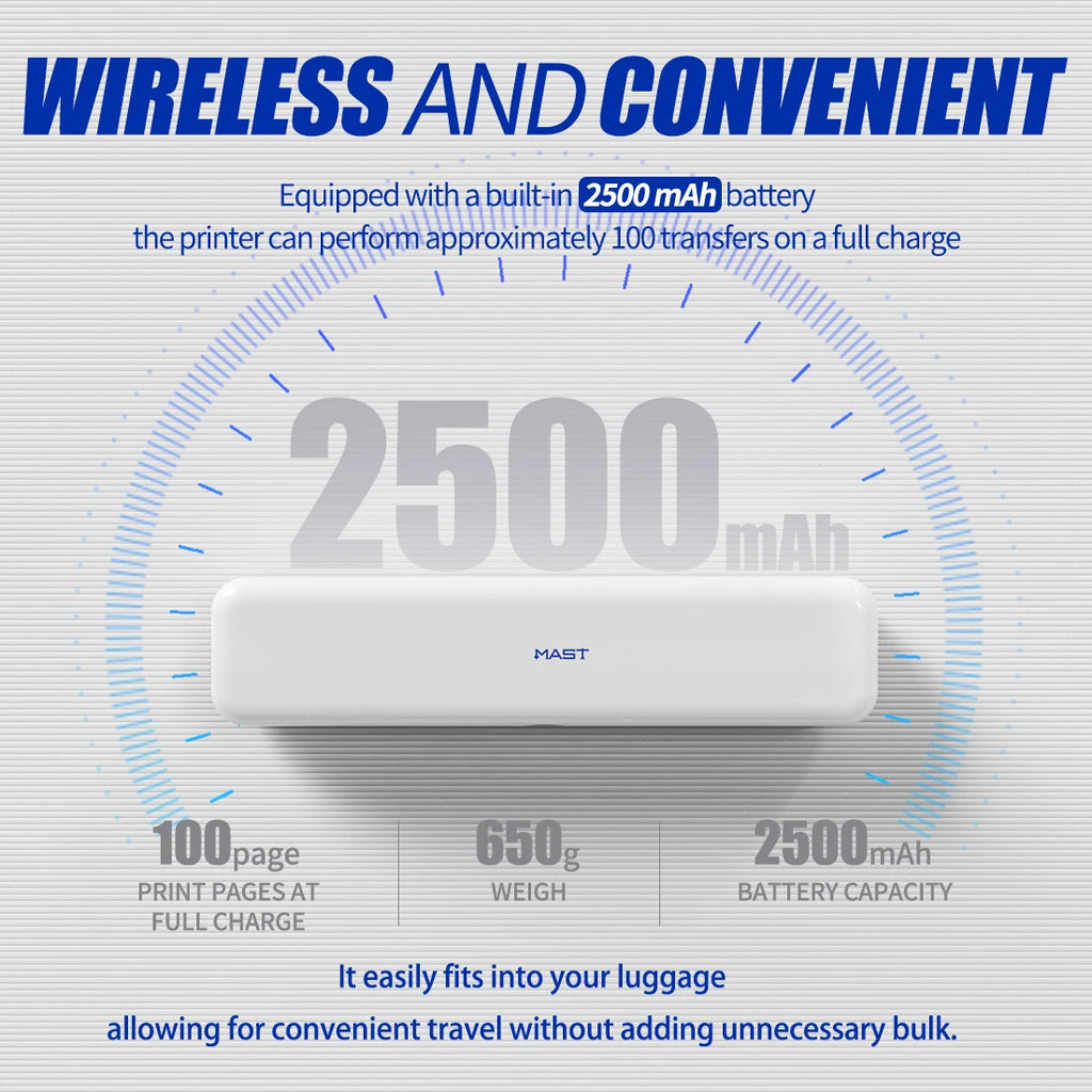 Mast Thermal Printer Compatible Android Ios Windows Bluetooth