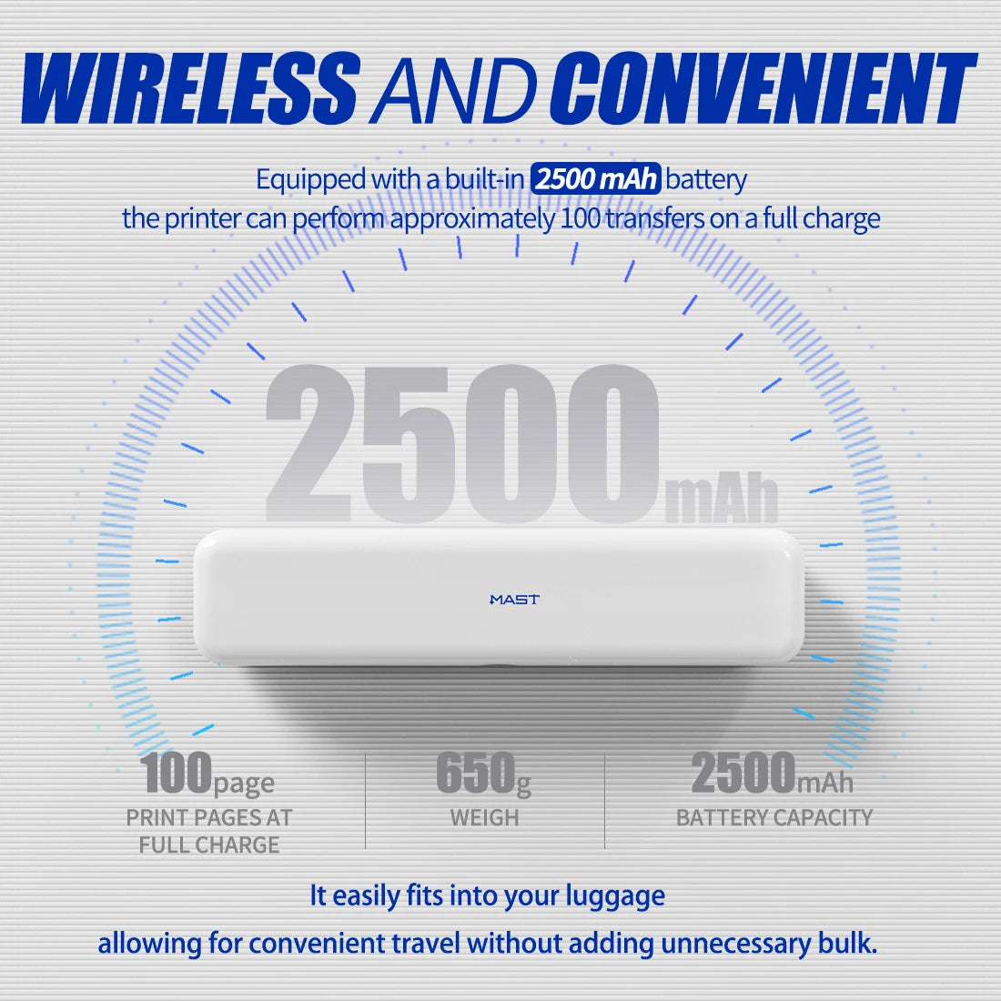 Mast Thermal Printer Compatible Android Ios Windows Bluetooth