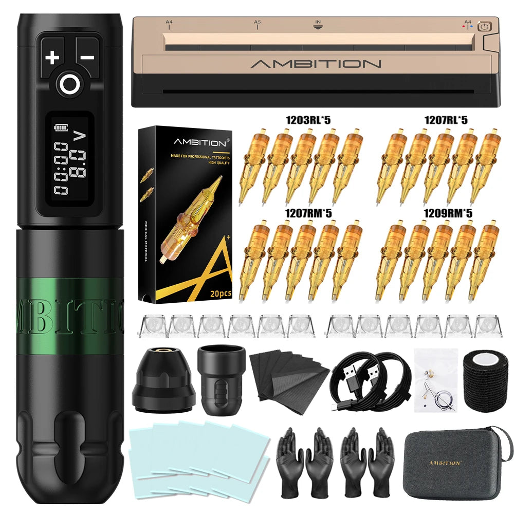 Ambition Soldier Tattoo kit & Tattoo Printer