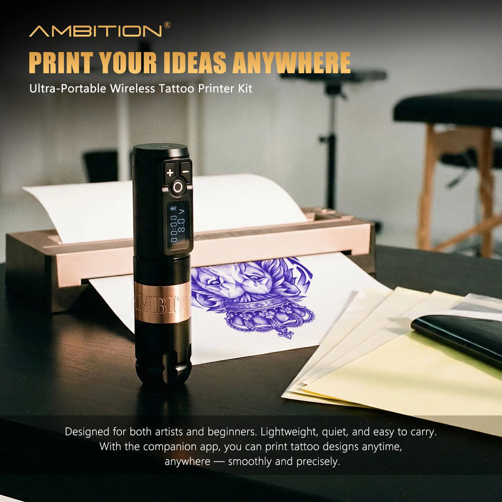Ambition Soldier Tattoo kit & Tattoo Printer